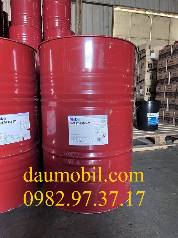 Mobiltherm 605 – dầu truyền nhiệt cao cấp của ExxonMobil, chịu nhiệt tốt, chống oxy hóa, tăng hiệu suất hệ thống. Xem ngay giá và tư vấn chi tiết!